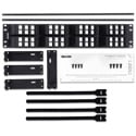 Belden AX103249 KeyConnect AngleFlex Modular Blank Keystone Patch Panel - 48-Port x 2RU - Black (Empty)