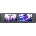 Blackmagic HDL-SMTVDUO2 SmartView Duo2 Dual 8 Inch Intelligent 6G-SDI Rack Monitors