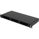 Camplex CMX-MPR-1RUE 1RU Economy Fiber Optic Panel for 19 Inch Rack Holds up to 3 Modules