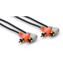 Stereo Dual Right-angle RCA to Dual Right-angle RCA 1 meter