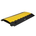 Connectronics CRSX-2 5-Channel Cable Ramp Crossover & Cable Protector - Black with Yellow Lid