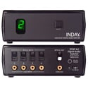 Inday DA4X-R SPDIF 4x1 Digital Audio Switcher with Power Supply and IR Remote