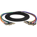 Laird DINB-10SNK-10 Gepco VS10230 3G/HD-SDI 10-Channel DIN 1.0/2.3 to BNC Male Video Adapter Snake Cable - 10 Foot