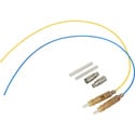 Camplex LEMO F2 SMPTE 3K.93C Pre-polished Fusion Splice Kit - Yellow and Blue Fiber Pair - 6 inch