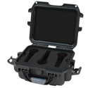 Gator GM-06-MIC-WP Waterproof Injection Molded Case with Foam Insert for 6 Handheld Mics - Black