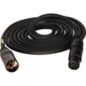 Laird HIPWR-X4-MF-50 Heavy Duty 4-Pin XLR-M To 4-Pin XLR-F 16AWG High Power Cable - 50 Foot