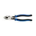 Klein Tools High-Leverage Side-Cutting Pliers - Connector Crimping and Fish Tape Pulling
