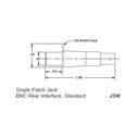 Trompeter J3W Standard WECo Patch Jack 75 Ohm BNC Interface