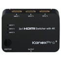 KanexPro SW-HD3X14K 3x1 HDMI Switcher with 4K Support