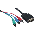Kramer C-GM/3RVM-6 15-pin HD VGA Male to 3 RCA Male Component Breakout Cable 6 Ft.