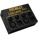 Morley MLLS Line Level Shifter 2 Channel Box with 1/4 Inch Smart Jacks