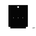 Mystery DPF TC Series Panel - Blank insert with 3 Each pilot holes