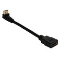 6 Inch Down-Angle High Speed HDMI Male to Female UltraHD 4K Flex Adapter