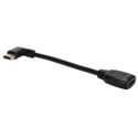 6 Inch Right-Angle High Speed HDMI Male to Female UltraHD 4K Flex Adapter