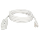 3-Outlet 3-Prong Power Extension Cord - 15 Foot