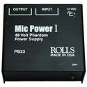 Rolls PB23 XLR Single Channel Phantom Power Adapter / Power Supply
