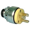 15A-125V NEMA 5-15P  Commercial Grade Vinyl Armored 3-Prong AC Male Plug Yellow