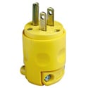 Leviton 515PV 15A 5-15P 125 Volt Commercial Grade 3-Prong AC Male Plug Yellow