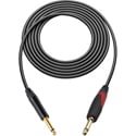 Sescom PRO-SP-SP-15 Popless Series Guitar & Instrument Cable - 1/4 TS Silent Plug to 1/4 TS Plug  - 15 Foot