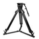 Prompter People TRI-HD300 Affordable Fluid Head Heavy Duty Tripod with Carry Bag