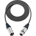 Sescom SC10XXJ Mic Cable Canare Star-Quad 3-Pin XLR Male to 3-Pin XLR Female Black - 10 Foot