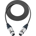 Sescom SC25XJXJ Audio Cable Canare Star-Quad 3-Pin XLR Female to 3-Pin XLR Female Black - 25 Foot