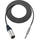 Sescom SC25XSZ Audio Cable Canare Star-Quad 3-Pin XLR Male to 1/4 TRS Balanced Male Black - 25 Foot