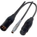 Laird SD-TCD4-05 Sound Devices Time Code Jamming Cable Lemo 5-Pin Male to XLR Male & XLR Female - 5 Foot
