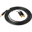 Sescom SES-IPOD-RCA06 Audio Breakout Y-Cable 3.5mm TRS Stereo Male to Dual RCA Male - 6 Foot