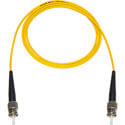 1-Meter 9u/125u Fiber Optic Patch Cable Single Mode Simplex ST to ST - Yellow