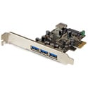 StarTech PEXUSB3S42 4Port PCIe USB 3.0 Adapter Card - 1 Int & 3 Ext