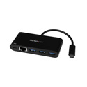 StarTech US1GC303APD USB-C to Ethernet Adapter with 3-Port USB 3.0 Hub and Power Delivery