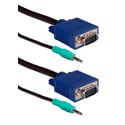 TN-UTHD15A-03 UltraThin HD15 VGA/UXGA Tri-Shield Cable with Audio - 3ft