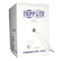 Tripp Lite N028-01K-GY Cat5e 350MHz Bulk Solid-Core PVC Outdoor-Rated Cable - Gray 1000 Feet