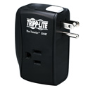 Tripp Lite TRAVELER100BT Notebook Surge Protector Wallmount Direct Plug In 2 Outlet RJ45