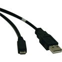 Tripp Lite U050-003 USB 2.0 Hi-Speed A to Micro-B Cable (M/M) 3 Feet