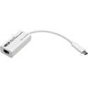 Tripp Lite U436-06N-GBW USB 3.1 Gen 1 Type-C to Gigabit Ethernet NIC Network Adapter 10/100/1000 Mbps White