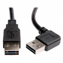 Tripp Lite UR020-003-RA USB 2.0 Reversible A Male to Right-Angle - 3 ft.