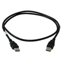 USB 2.0 A Male to A Male Cable 2 Meter Black
