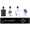 WILLIAMS AV FM 557 Plus Large-area Dual FM and Wi-Fi Assistive Listening System with 4 FM R37 Receivers