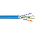 West Penn 254245 Plenum Cat5e Cable - 1000 Foot Reel in Box Blue