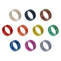 Neutrik XXR-0 Colored Ring for X-Series Cable Ends - Black - 10 Pack