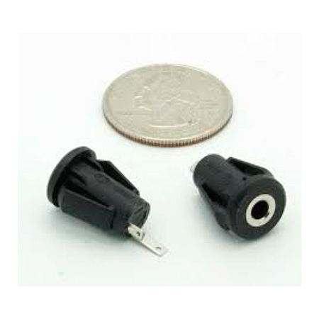 3.5mm 2-Conductor TS Chassis Mount Snap-in Jack