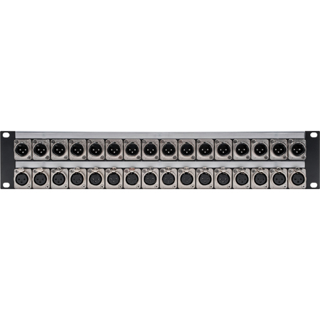 My Custom Shop CTX-16XMXF XLR Feedthru 1RU Patch Panel