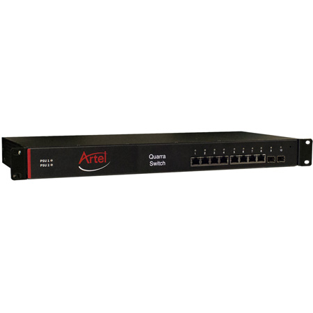 Artel 390-280219-00 QUARRA 1G PTP Ethernet Switch - Rack Mount with Dual Power Supply