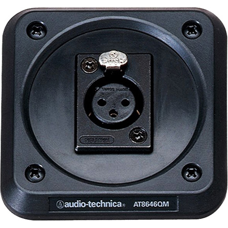 Audio-Technica AT8646QM Shock Mount Plate with XLRF Connector For Use With Gooseneck Podium Microphones