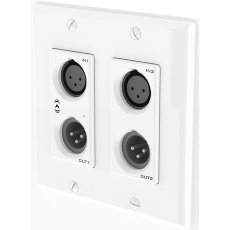 Attero Tech UNDX210plus 4x2 Channel 2 Gang US Wall Plate with XLR ...