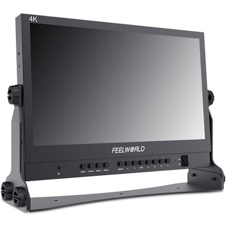 Feelworld SEETEC ATEM 156 15.6 Inch Full HD IPS Broadcast Monitor with Quad Split Display and 4x HDMI I/O