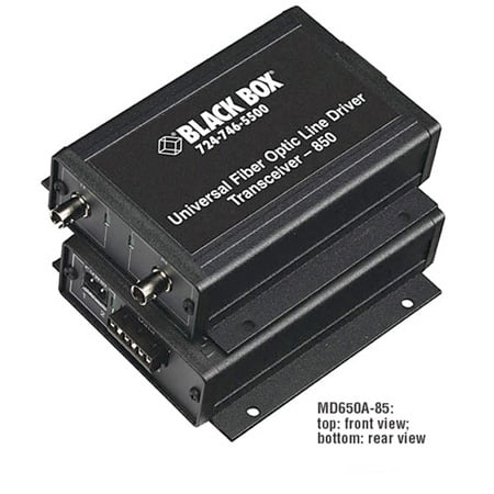 Black Box MD650A-13 Async RS232 RS422 RS485 Extender Fiber Terminal Block ST SM