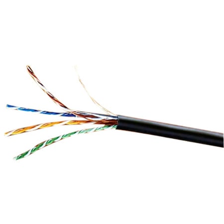 Belden 1305A CatSnake Up-Jacketed Cat 5e U/UTP Tactical Indoor/Outdoor  Cable UV Resistant 24 AWG - Black - 500 Ft